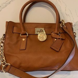 Michael Kors Leather Belted Satchel